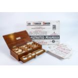 C J Hewlett & Son Limited wooden Apothecary case containing paper bottle labels together with 8