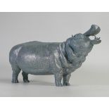 North Light large resin figure of Hippo, height 19cm. This was removed from the archives of the Wade