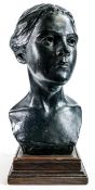 Large 20th century plaster bust, height 37cm