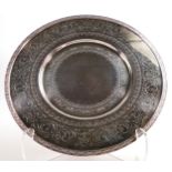 De Lamerie Fine silver plate and part gilt lay plate / tray, specially made high end quality item,