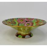 Carlton ware Hollyhocks pattern footed bowl, diameter 18cm