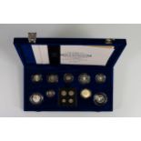 UK Millennium 13 silver coin collection (includes maundy set), together with similar Canadian silver
