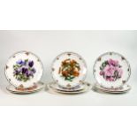 Royal Albert The Queen Mother Favourite Flowers limited edition wall plates, with certificates,