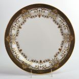 De Lamerie Fine Bone China Chatsworth Garland pattern large circular serving dish, specially made