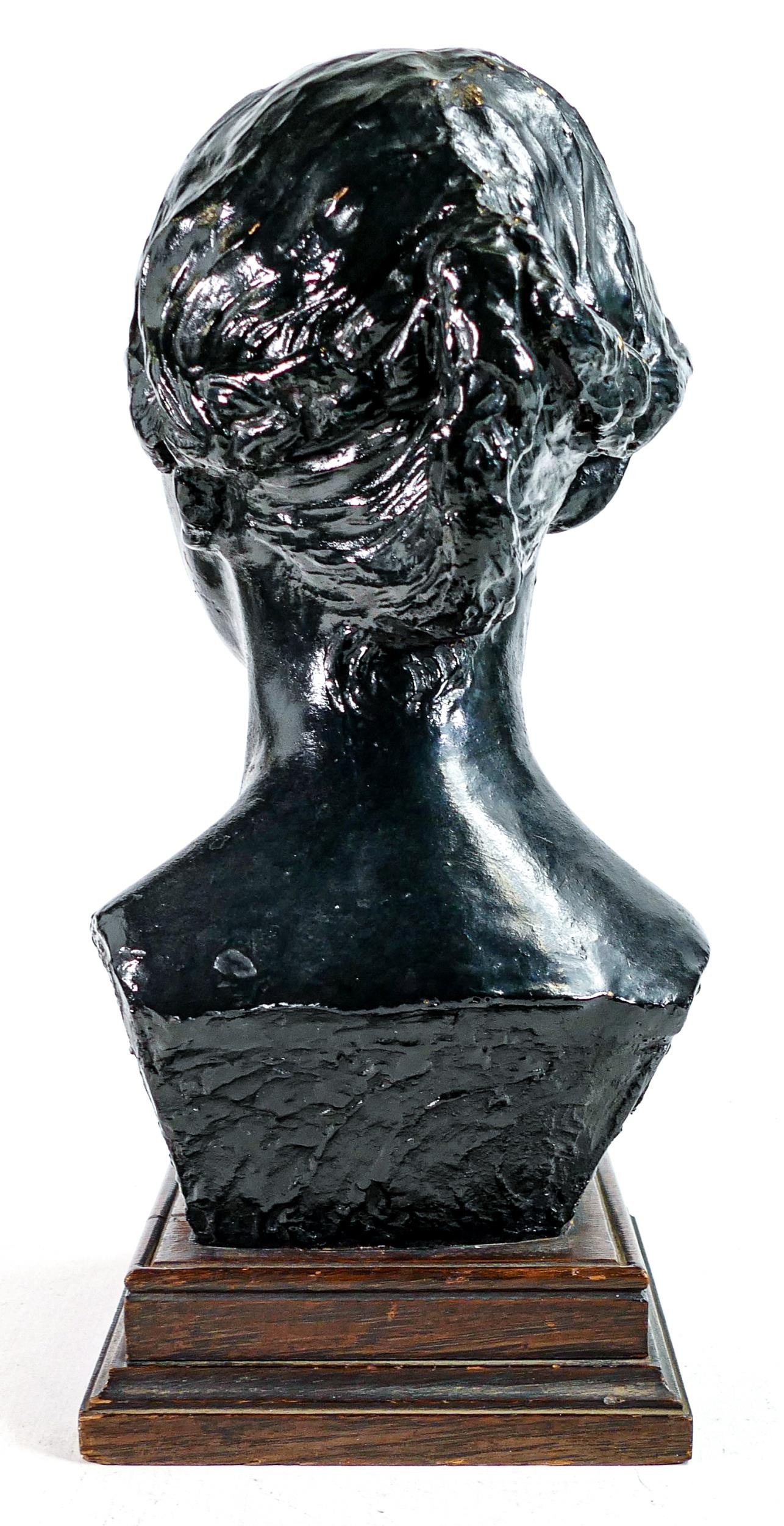 Large 20th century plaster bust, height 37cm - Image 4 of 4