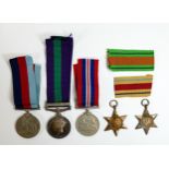 A group of medals awarded to 7262338 Pte L.N. McKeown. R.A.M.G. comprising Palestine medal, Africa