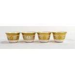De Lamerie Fine Bone China heavily gilded tea bowls, specially made high end quality items, made