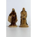 Wade figures Arthur and Guinevere from the Camelot collection. Height 11cm. These items were removed