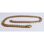 9ct gold hallmarked heavy gents necklace 55cm long appx. Measures 15mm wide. Weight 119.7g.