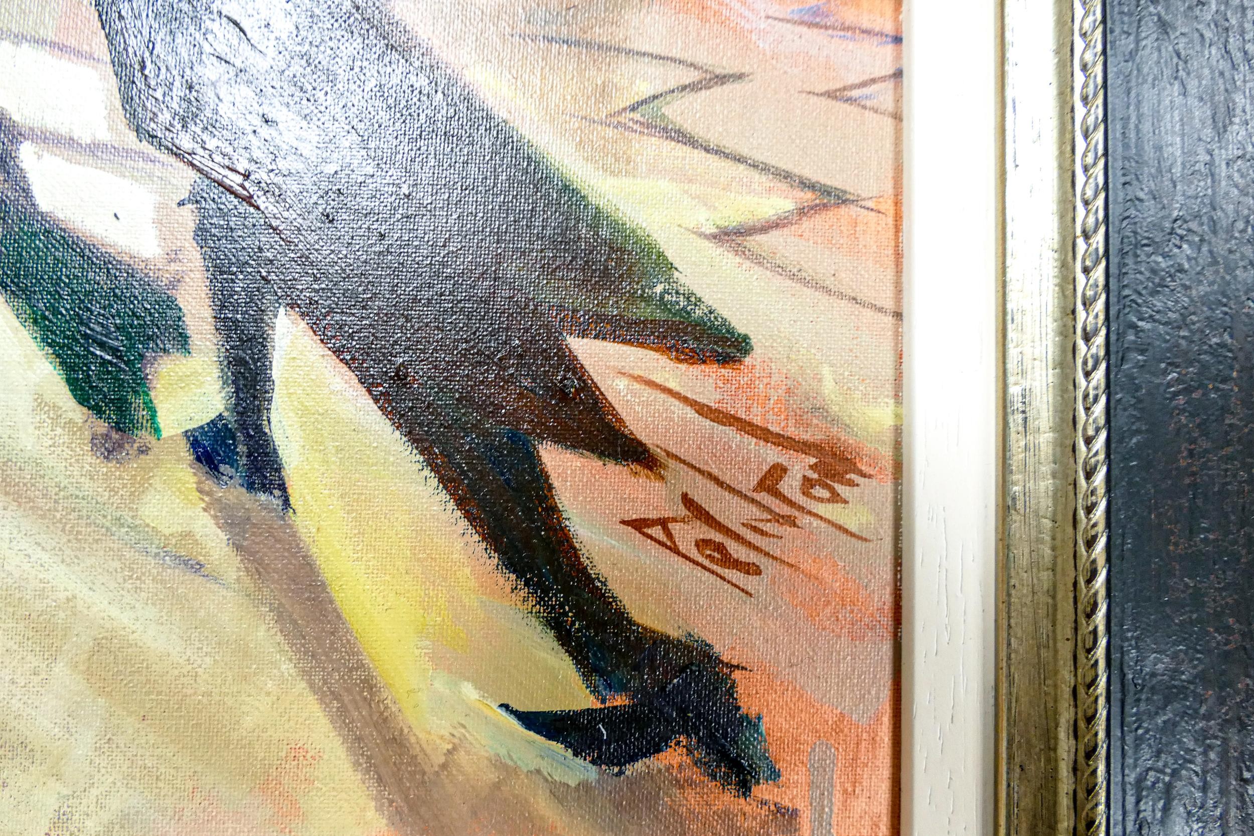 Rob Pointon (20th century British) oil on board Home Time, 48.5cm x 68.5cm - Image 3 of 4