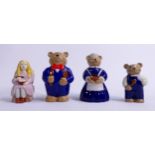 Wade Goldie Locks & the Three Bears figures, height 10cm. These were removed from the archives of