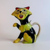 Lorna Bailey hand decorated fireside cat, colourway