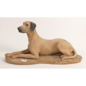 North Light large resin figure of seated Great Dane, height 14cm. This was removed from the archives
