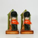 Beswick rare bookends Toy Soldier 751, height 17.5cm (2)