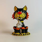 Lorna Bailey hand decorated fireside cat, limited edition 69/75