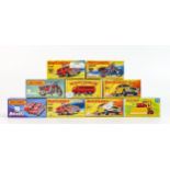 A collection of boxed Matchbox 1-75 series toy cars & vehicles to include 16e Badger Truck x 3,