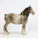 Beswick Rocking Horse grey Shire horse 818