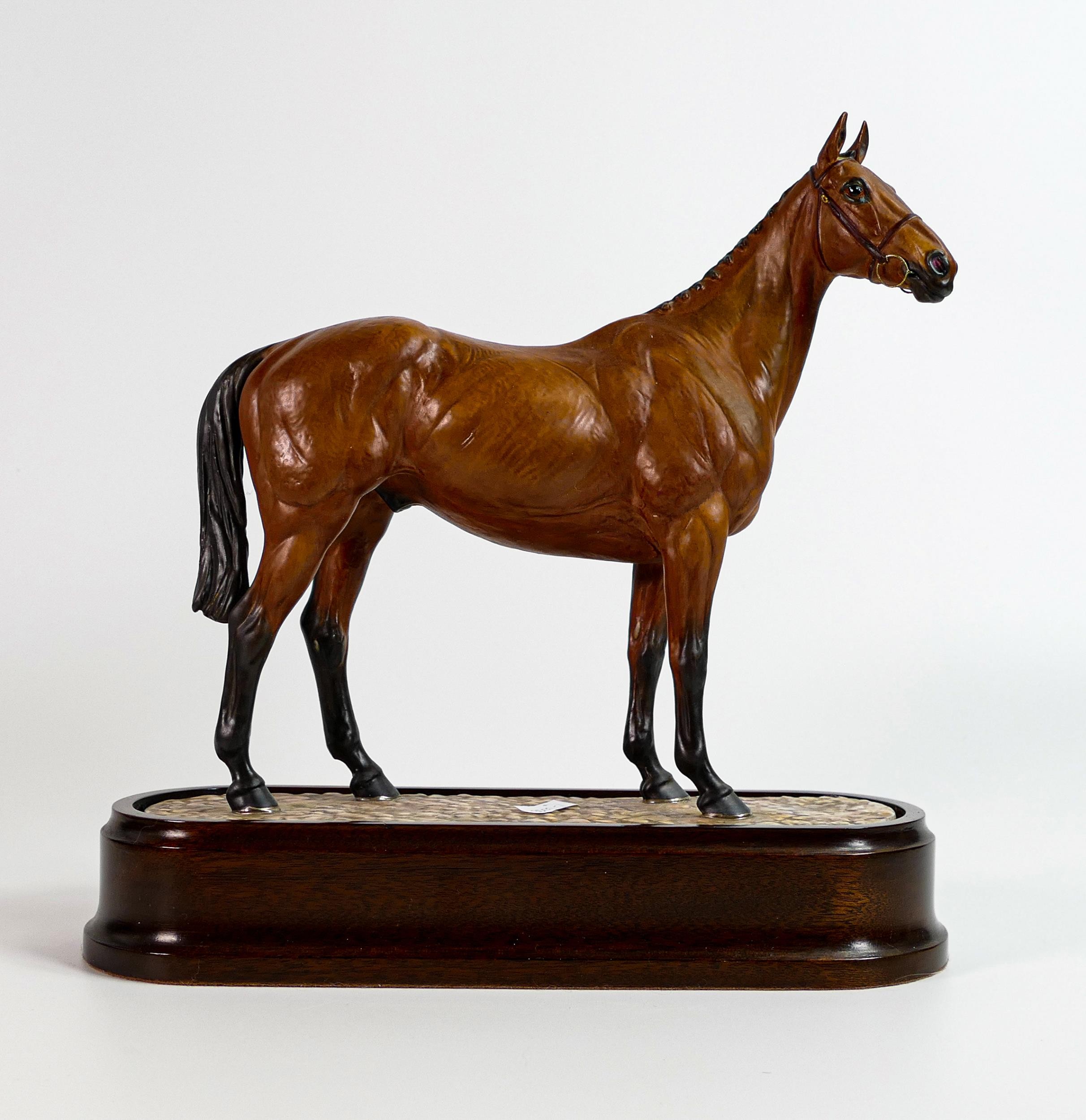 Royal Worcester model of Arkle, owned by Anne, Duchess of Westminster, modelled by Doris Lindner - Image 5 of 5