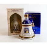Boxed Wade for Bells sealed royal commemorative Whisky decanters (2)