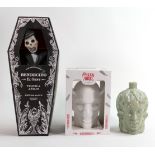 Wade Tequila & Gin themed ceramic decanters including Boxed Fallen Angel Gin, Boxed Bendecido El