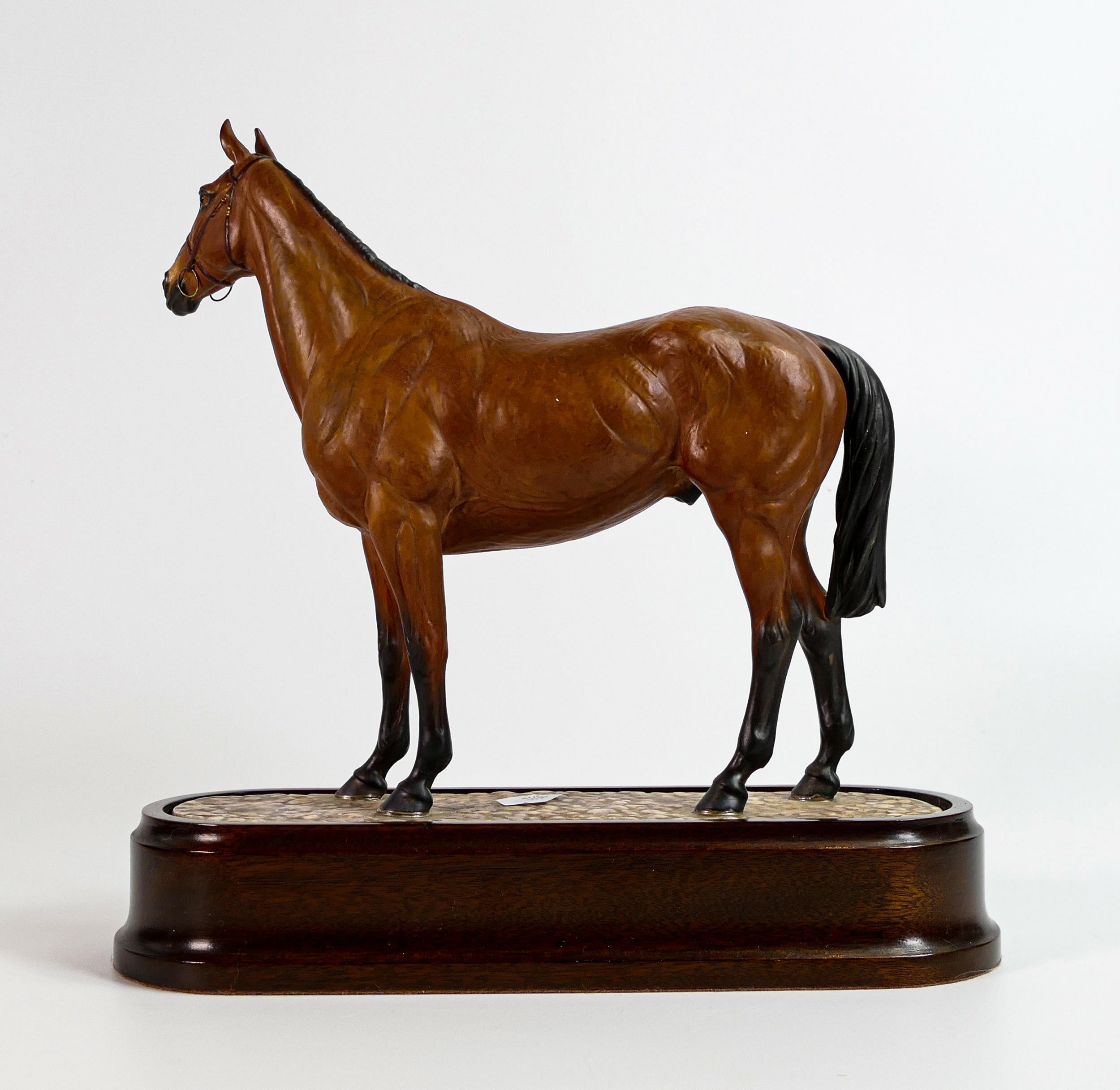 Royal Worcester model of Arkle, owned by Anne, Duchess of Westminster, modelled by Doris Lindner - Image 4 of 5