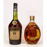 Dimple 12 Years deluxe Scotch Whisky & later 1L Martell Cognac (2)
