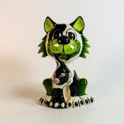 Lorna Bailey hand decorated fireside cat, colourway