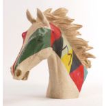 North Light large resin figure of a Stallions head, height 27cm. This was removed from the