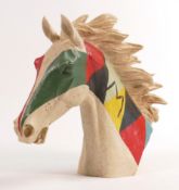 North Light large resin figure of a Stallions head, height 27cm. This was removed from the