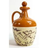 Wade Stoneware flagon signed, height 20cm. These items were removed from the archives of the Wade