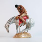 A prototype Beswick figure of a North American Indian on horseback, modelled by Michael Sutty, for a