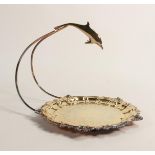 De Lamerie Fine large Entrée dish with Dolphin decoration, in presentation bag, specially made