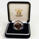 Proof FULL sovereign Millennium 2000 gold coin, with inner & outer box plus COA. Limited edition