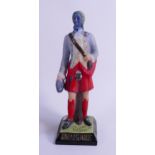 Wade unmarked Drambuie Bonny Prince Charlie figure, paint splash to face, height 35cm. This was