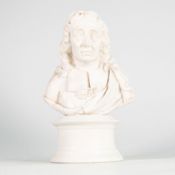 Early Wedgwood bust of John Milton, thought to be a trial for a bust after John Flaxman. 19.5cm in