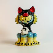 Lorna Bailey hand decorated fireside cat Tuffy, limited edition 60/75