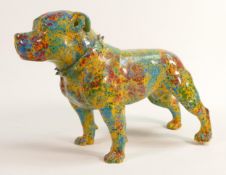 North Light large resin figure of a Staffordshire Bull Terrier, height 17cm. This was removed from