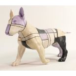 North Light large resin figure of an English Bull Terrier, height 21.5cm. This was removed from