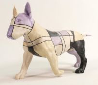 North Light large resin figure of an English Bull Terrier, height 21.5cm. This was removed from