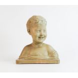Early 20th century bust of Young Child, height 30cm