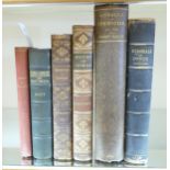6 x books relating to Ipswich & similar - Memorials of Ipswich Wooderspoon 1850 (2 copies),