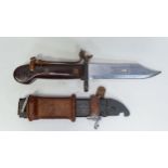 AK47 Bayonet, war plundered from the First Iraq War, length including scabbard 34cm