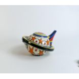 Lorna Bailey Odyssey pattern large tea pot, limited edition, Old Ellgreave backstamp, height 13.5cm