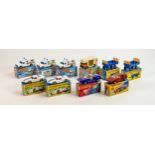 A collection of boxed Matchbox 1-75 series toy cars & vehicles to include 40c Hay Trailer x 2, 40e