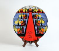 Lorna Bailey Park Avenue pattern large charger, limited edition, diameter 33.5cm