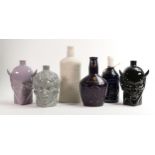 Wade Whisky & Rum themed ceramic decanters including McQueen Gin, Devil & Medusa items, Royal Salute
