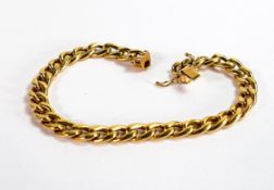9ct gold bracelet, 12g.