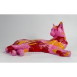 North Light large resin figure of a laying cat, length 39cm. This was removed from the archives of