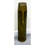 4.5" large Naval shell case, marked Broad arrow 000 gd1/73, height 64cm