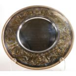 De Lamerie Fine silver plate and part gilt lay plate / tray, specially made high end quality item,